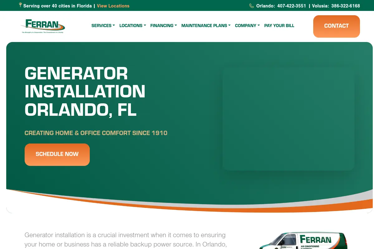 Ferran Services & Contracting website