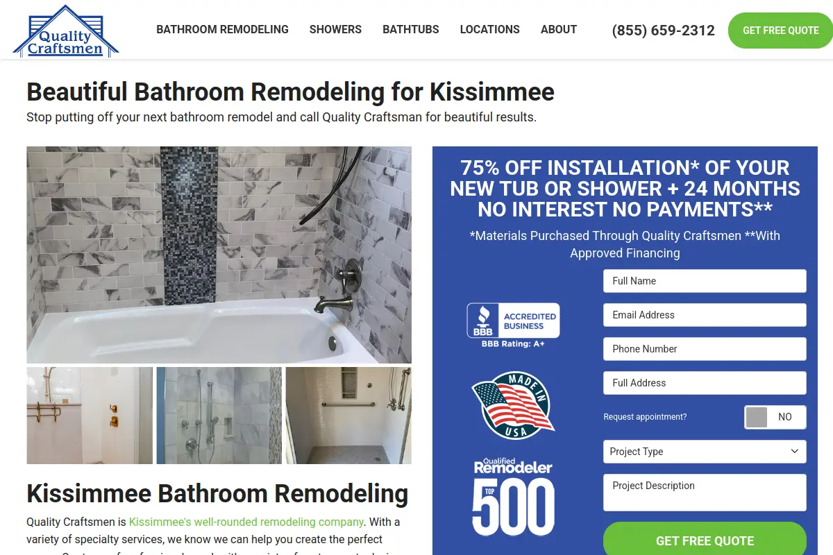 Quality Craftsmen website